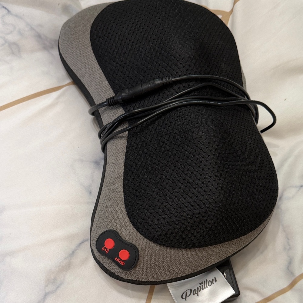 Papillon Black and Gray neck head Massager